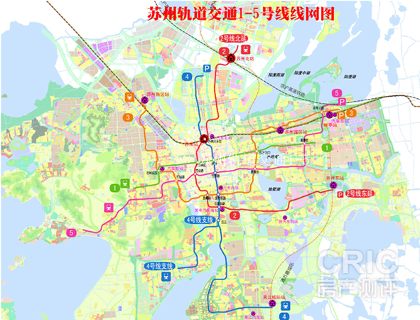 苏州轨道交通近期规划图
