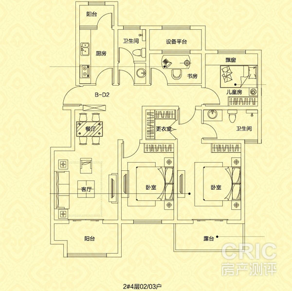 B-D2洋房户型 121.92㎡.jpg