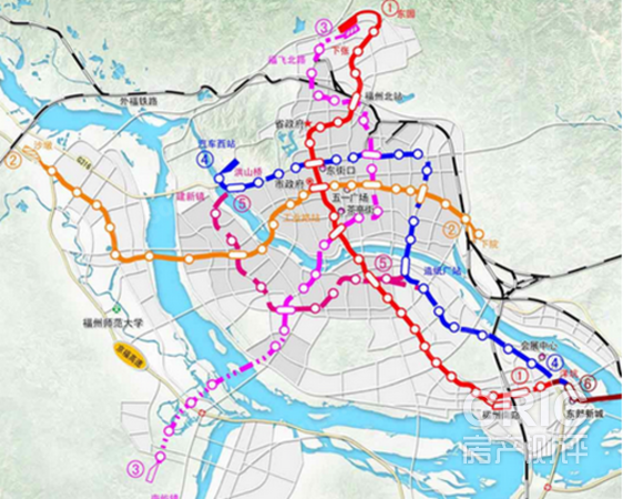 福州轨交规划图